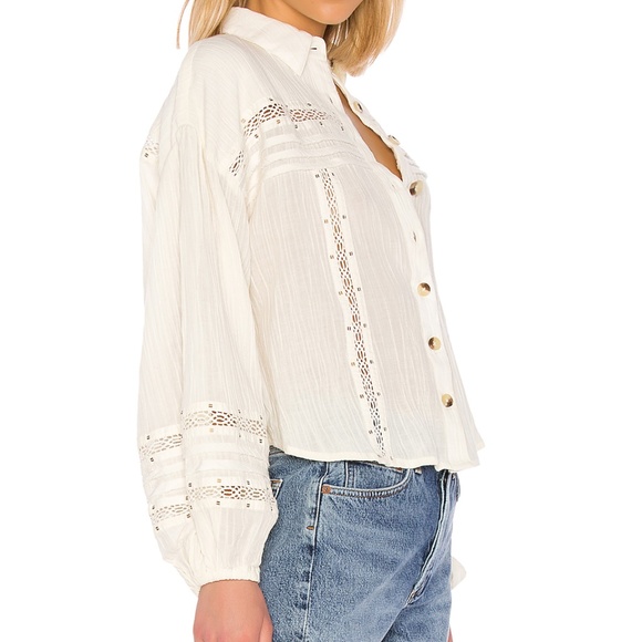 NWT Free People Summer Stars Button down Small - Picture 2 of 8